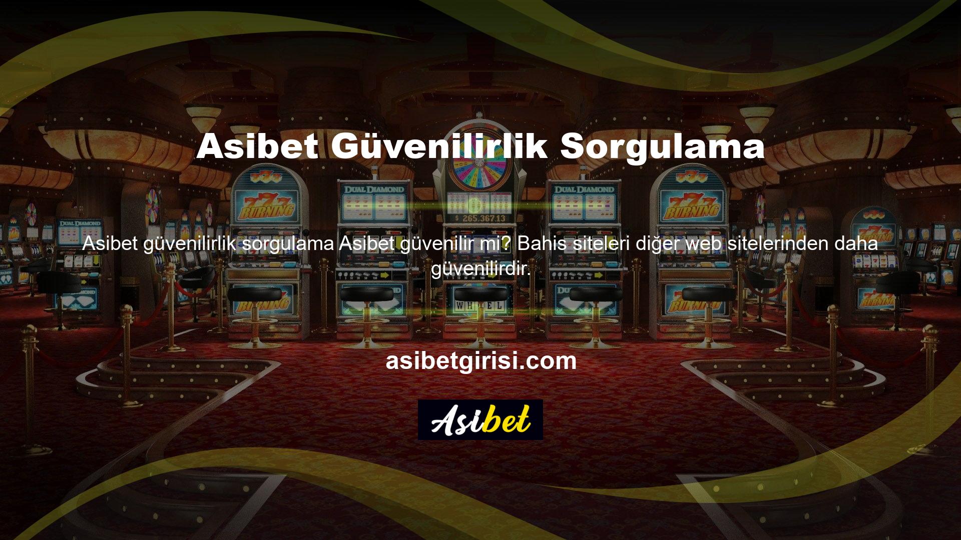 Oynamak isteyen insanlar kolayca oynayabilir çünkü güvenilir bir site